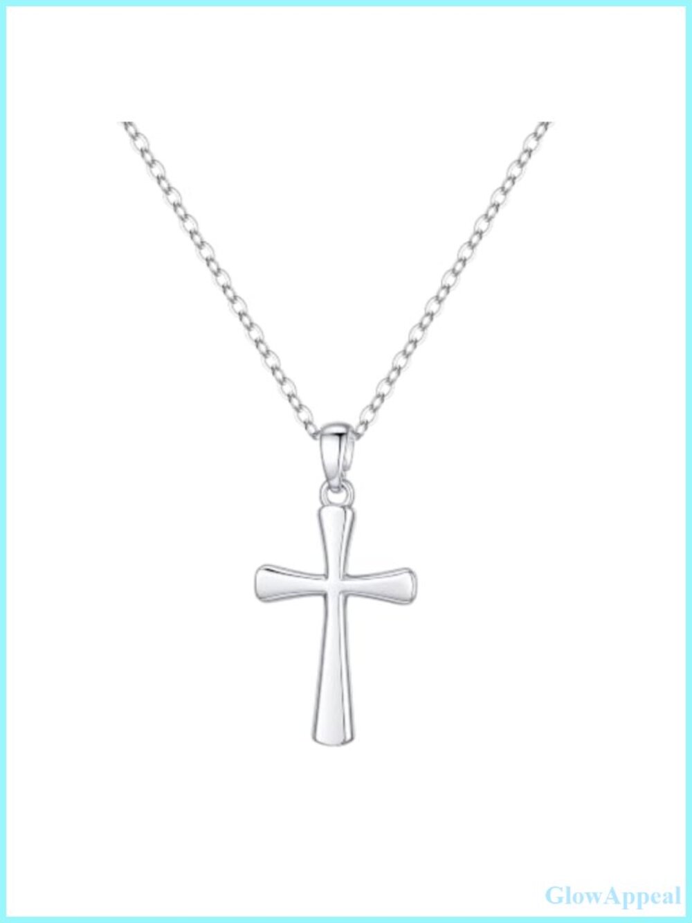 925 Sterling Silver Cross Necklace Women Pendant